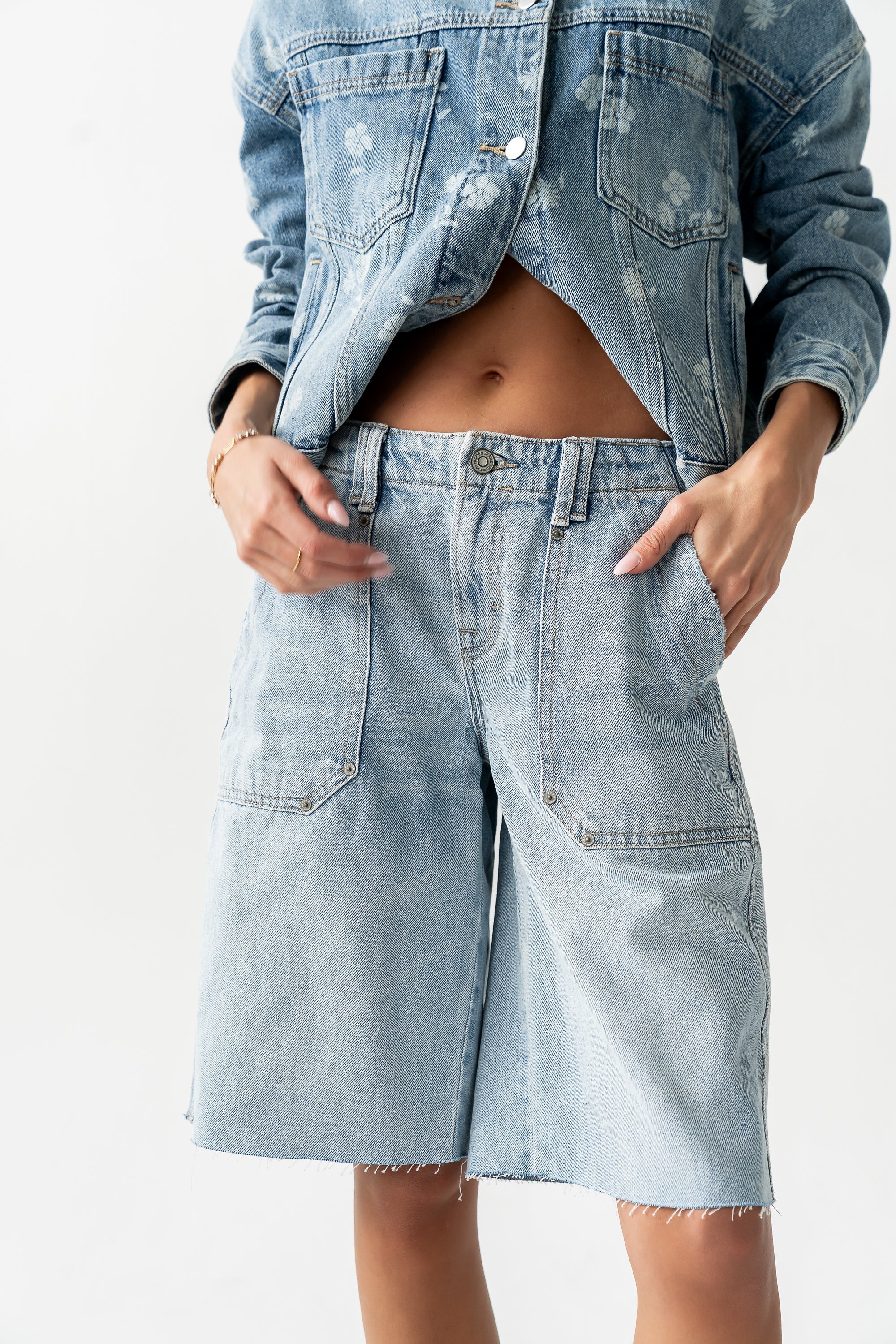 Halle Utility Bermuda Shorts