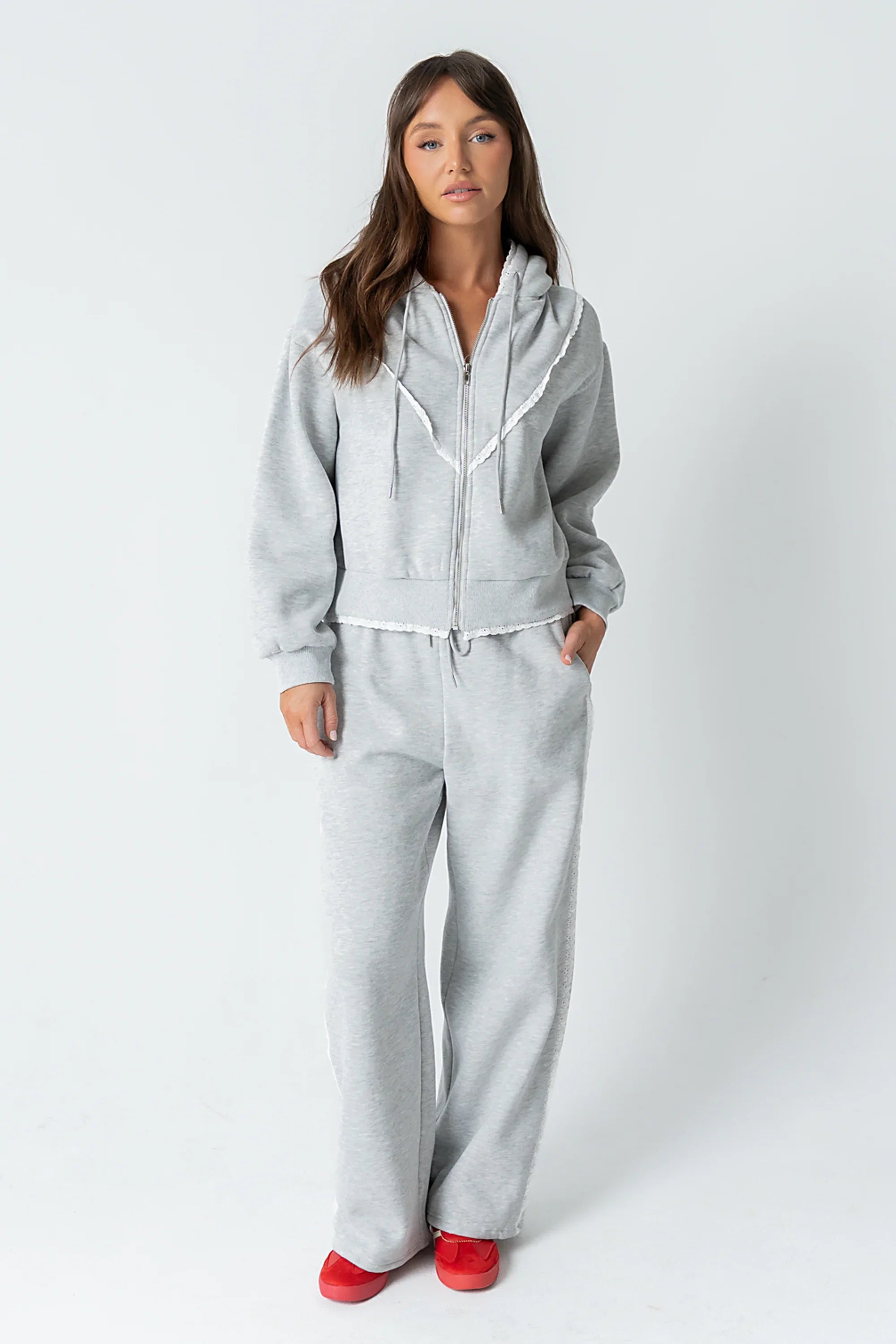 Sydney Lace Trim Sweatpants