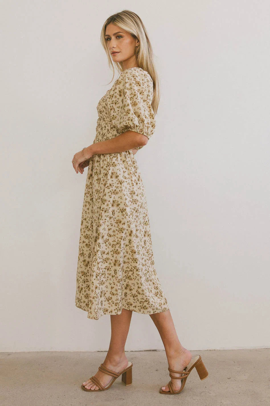 Justine Smocked Midi Dress FINAL SALE