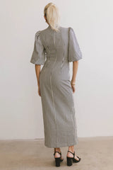 Alex Gingham Dress in Black FINAL SALE