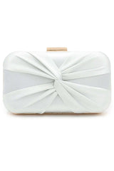 Classic Silk Like Closure Clutch Purse