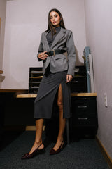 Brandi Maxi Dress in Charcoal