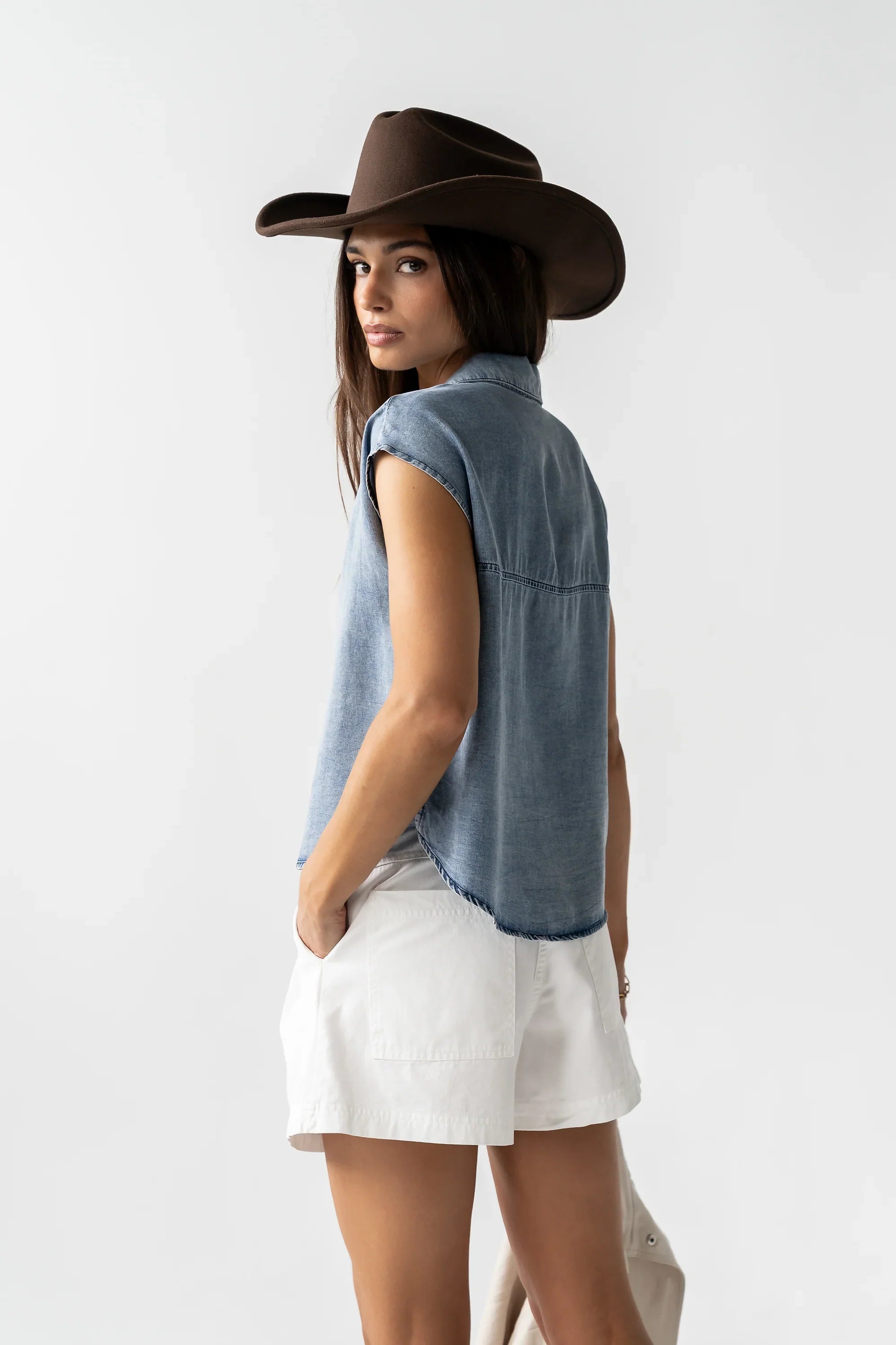Gen Denim Button Up