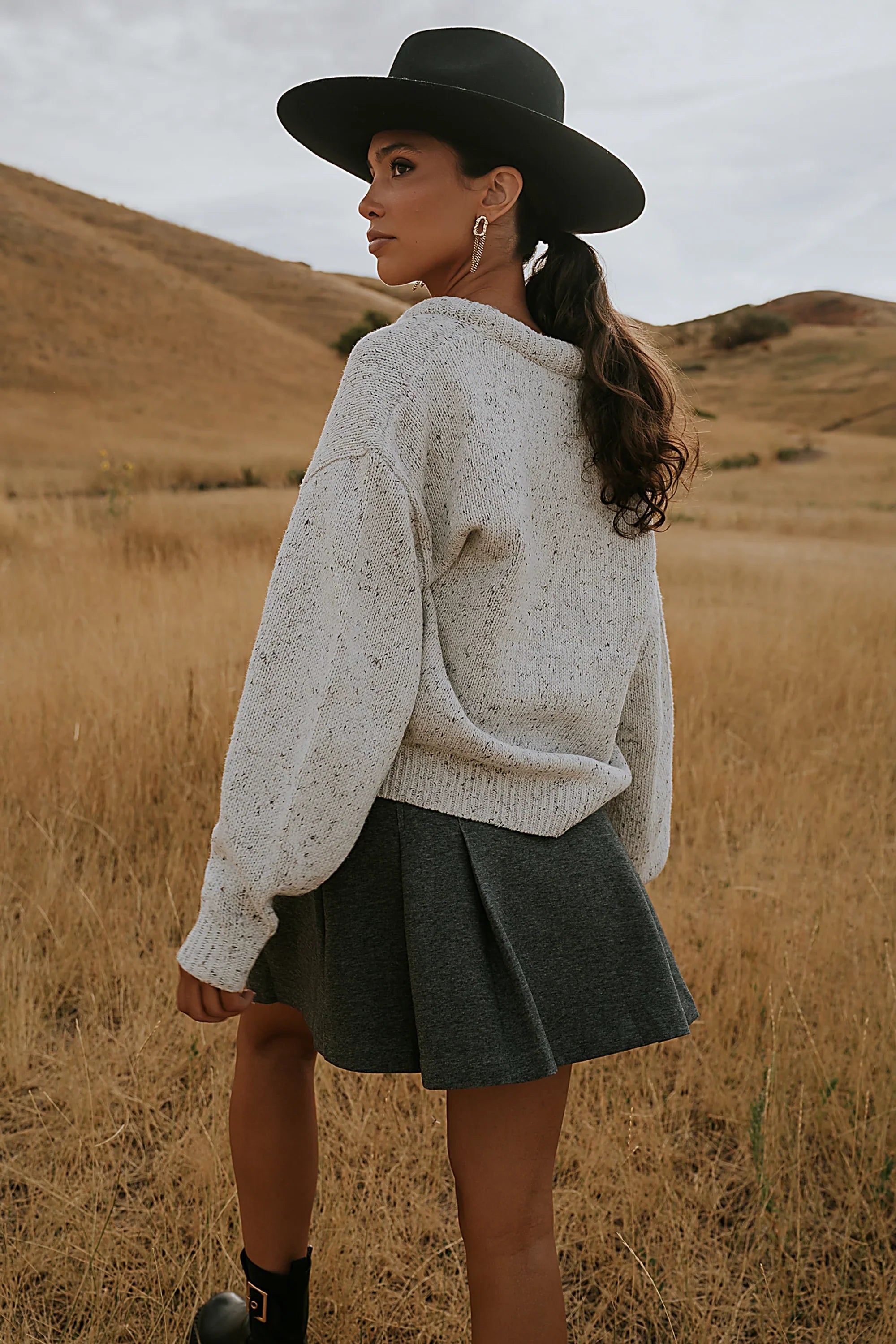 Fern Relaxed Sweater in Ivory