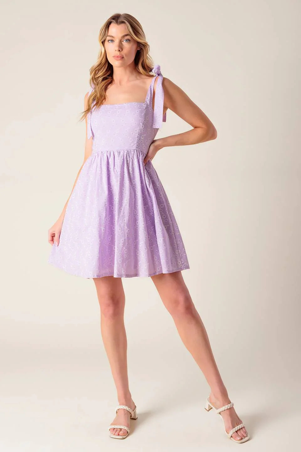 DATE TO REMEMBER MINI DRESS LAVENDER