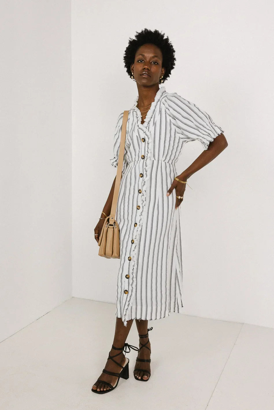 Bextor Striped Midi Dress FINAL SALE