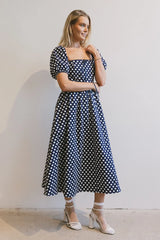 Katerina Polka Dot Midi Dress FINAL SALE