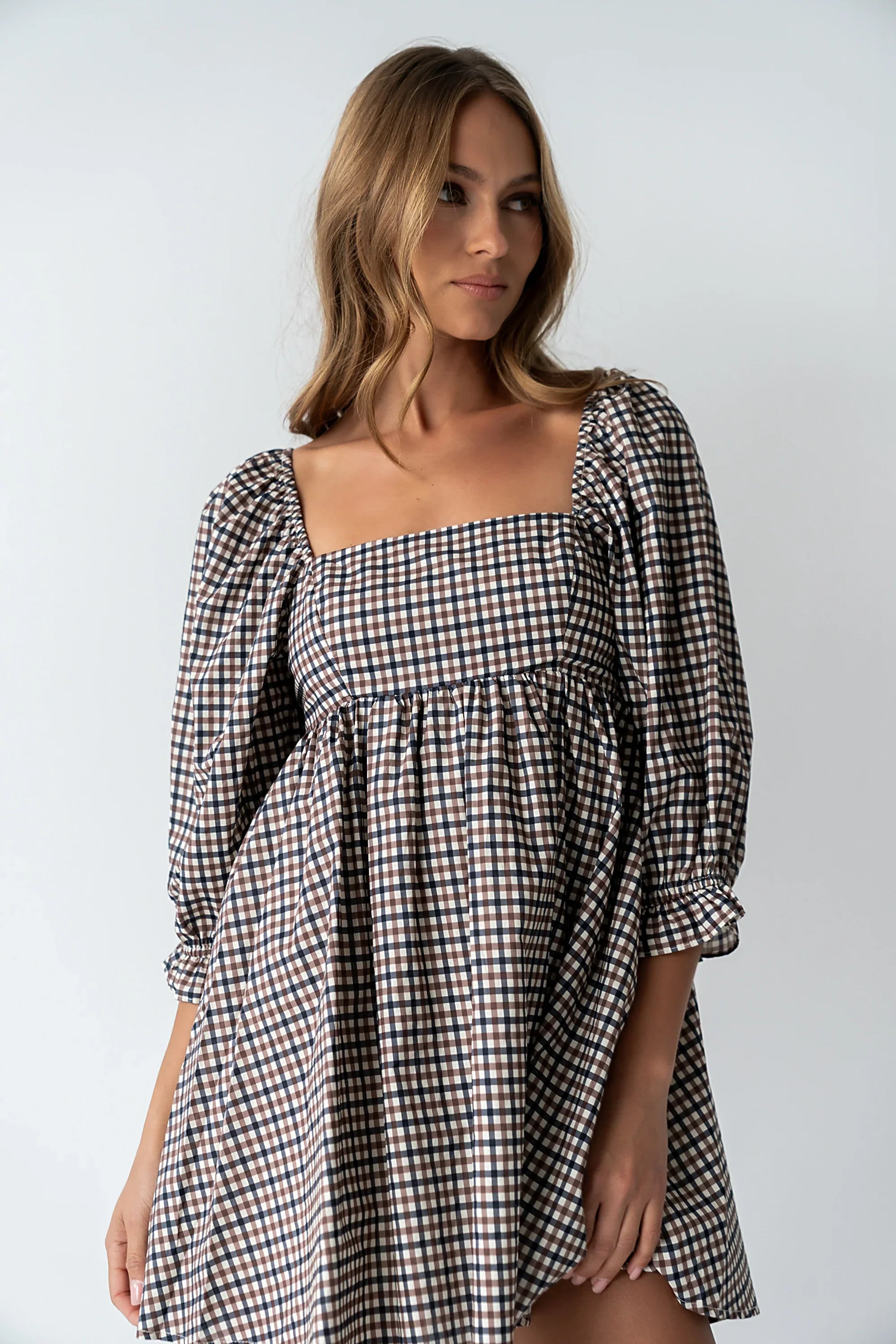 Wren Gingham Mini Dress
