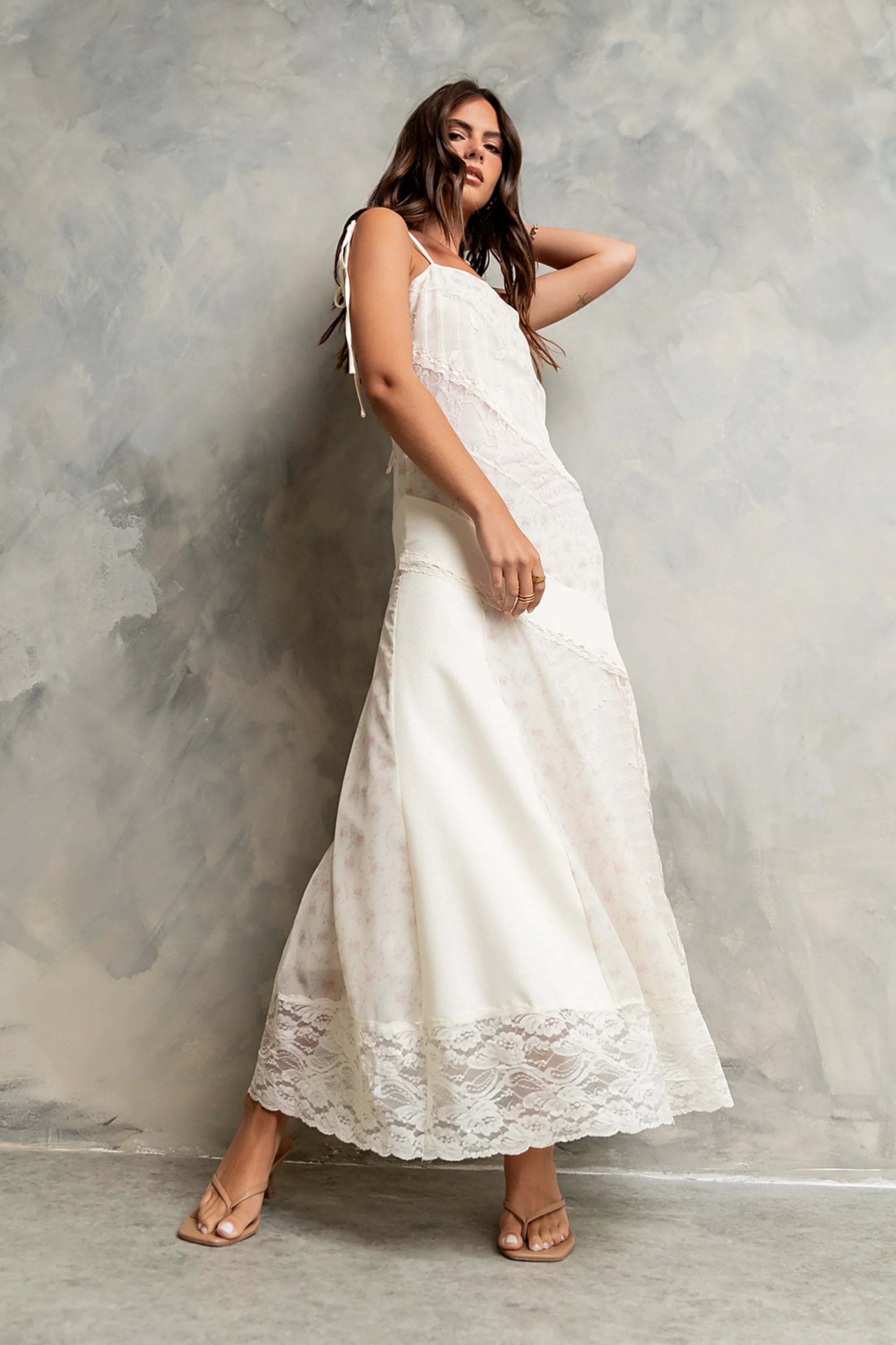 Jones Mixed Media Maxi Dress