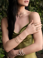 Marquise Coiled Bangle