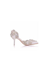 Womans Wedding Shoes Pointed Toe rhinestone Stiletto