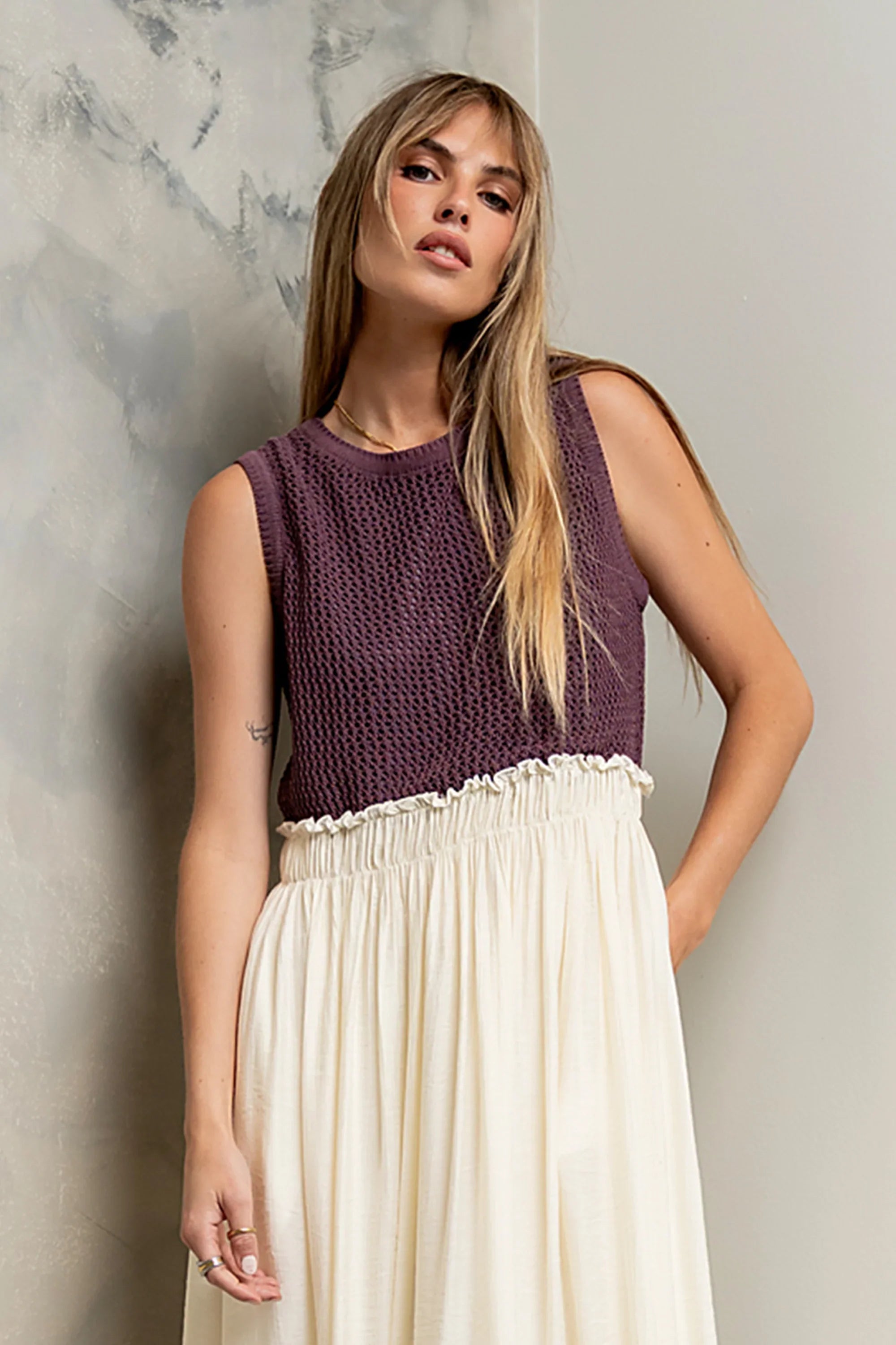 Serafina Maxi Dress in Plum