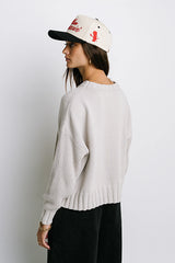 Payton Knit Sweater in Bone FINAL SALE