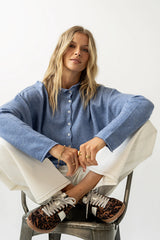 Maci Cardigan in Dusty Blue FINAL SALE