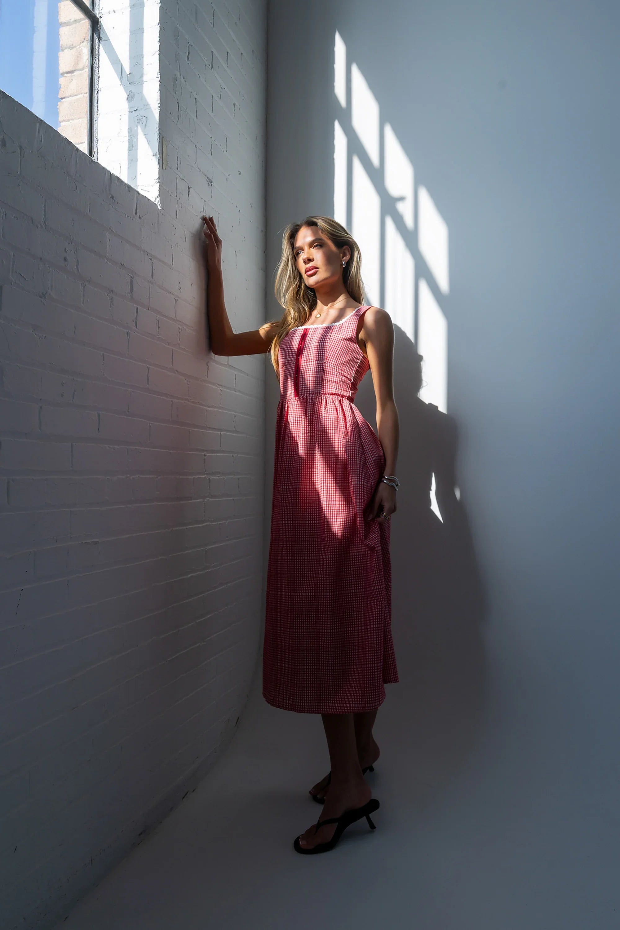 Kenzy Plaid Midi Dress