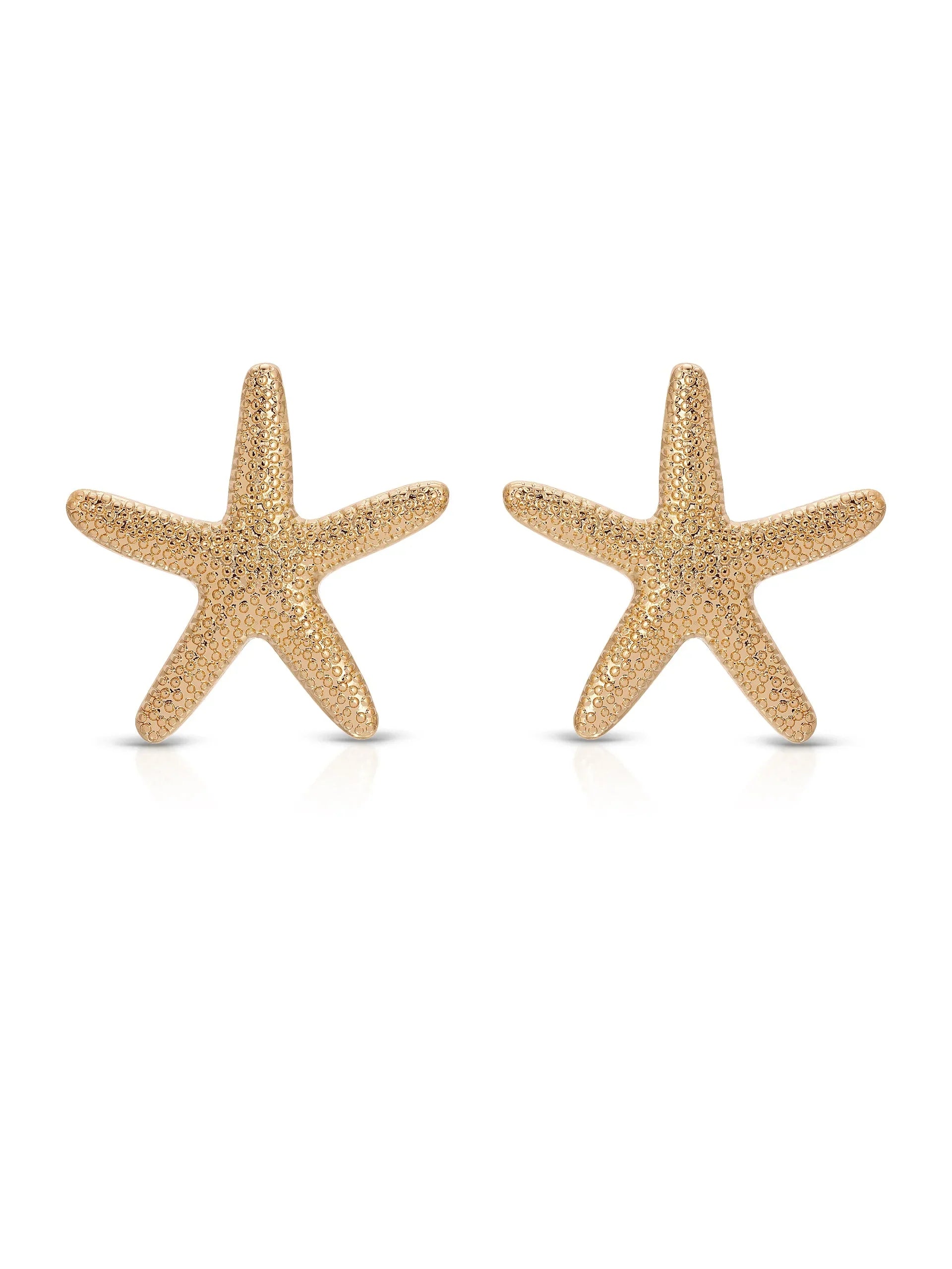 Statement Starfish Stud Earrings