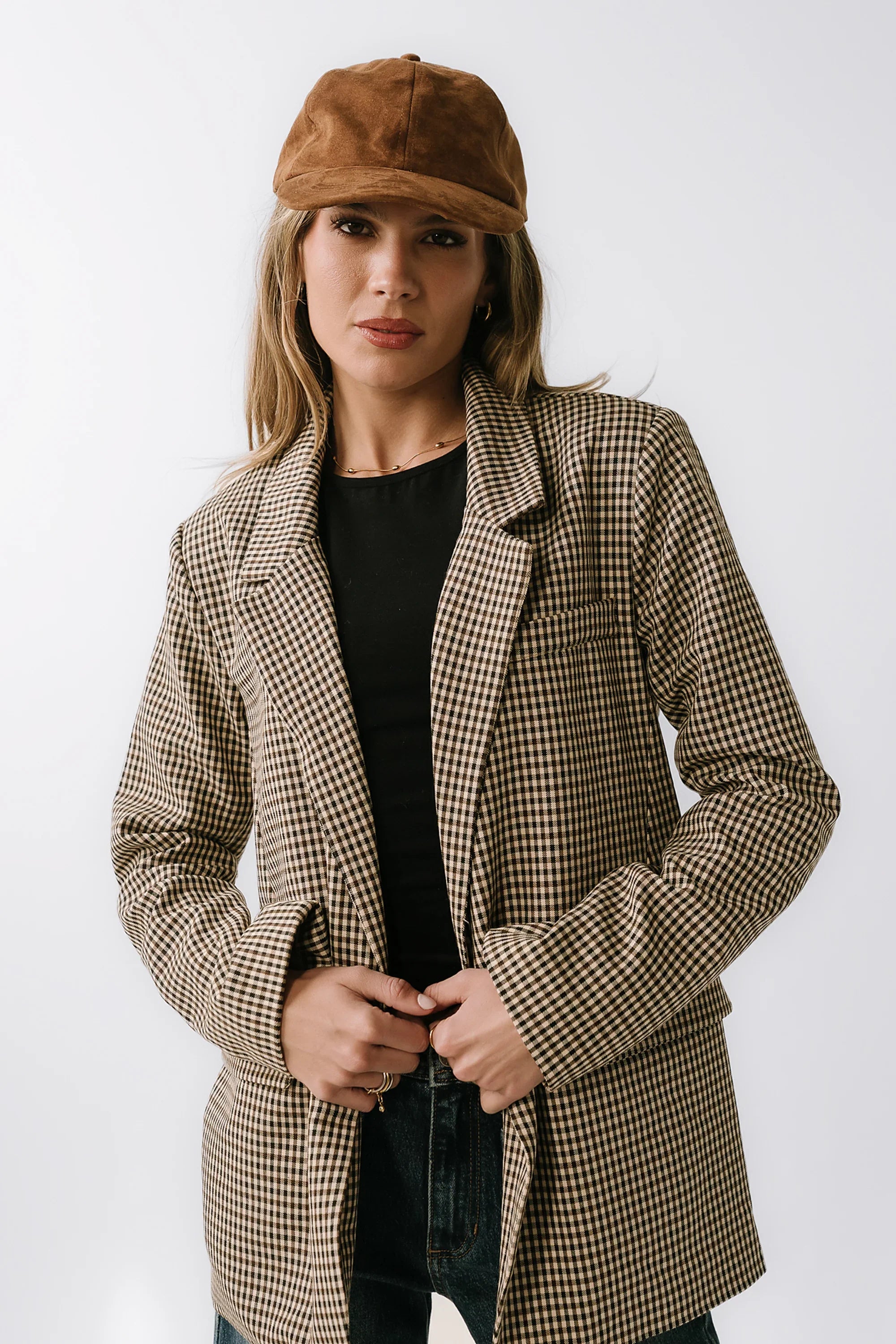 Carie Gingham Blazer