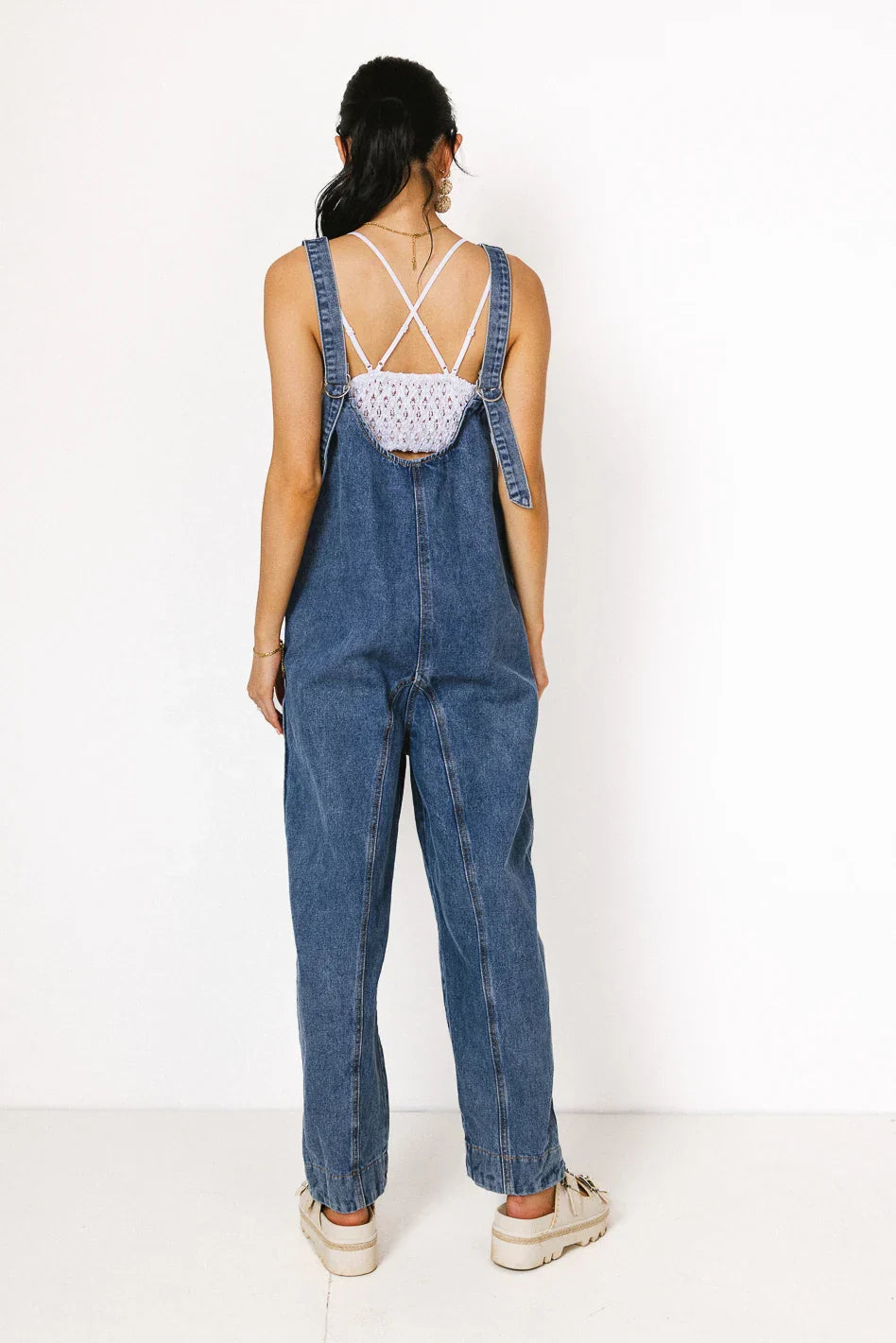 Madeline Jumpsuit in Medium Wash FINAL SALE