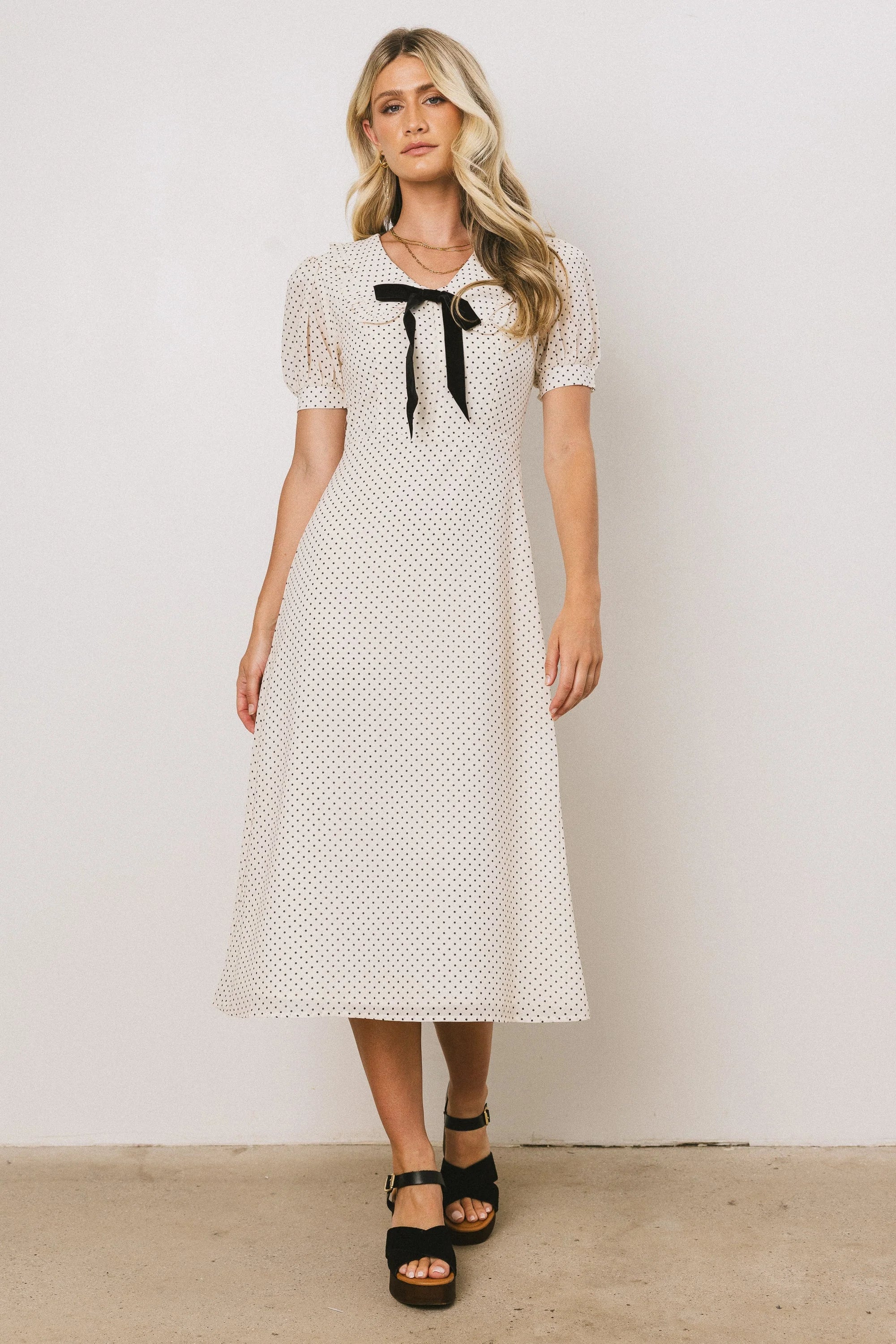 Chloe Polka Dot Midi Dress FINAL SALE