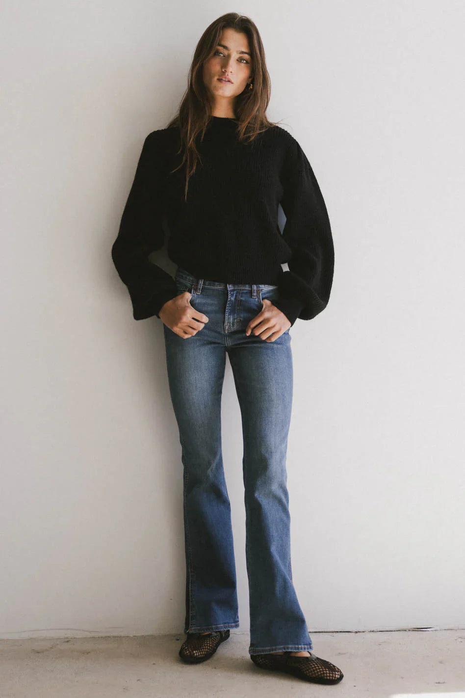 Amber Knit Sweater in Black FINAL SALE