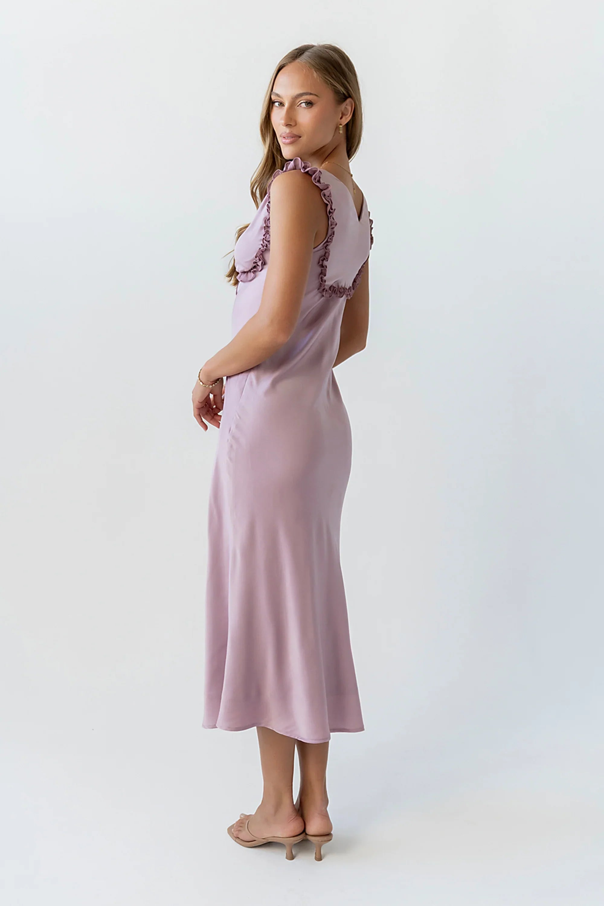 Tracey Maxi Dress in Mauve