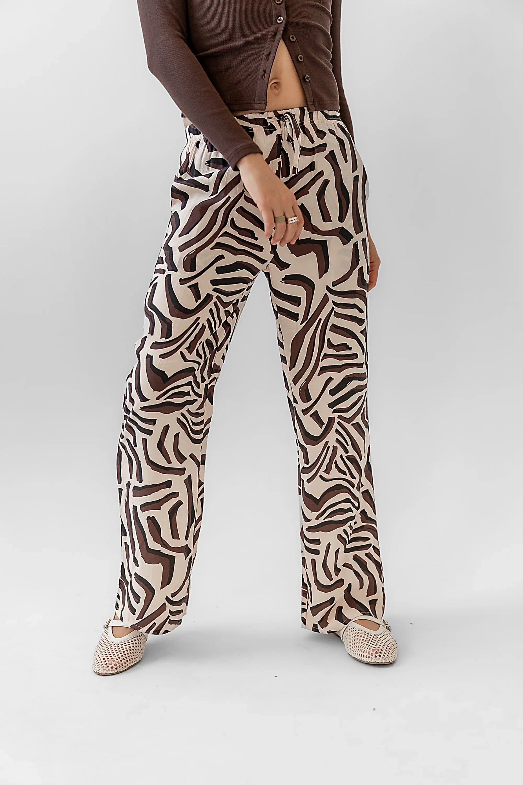 Zion Abstract Wide Leg Pants