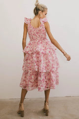 Absedee Floral Midi Dress FINAL SALE