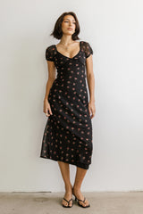 Cammie Floral Maxi Dress in Black FINAL SALE