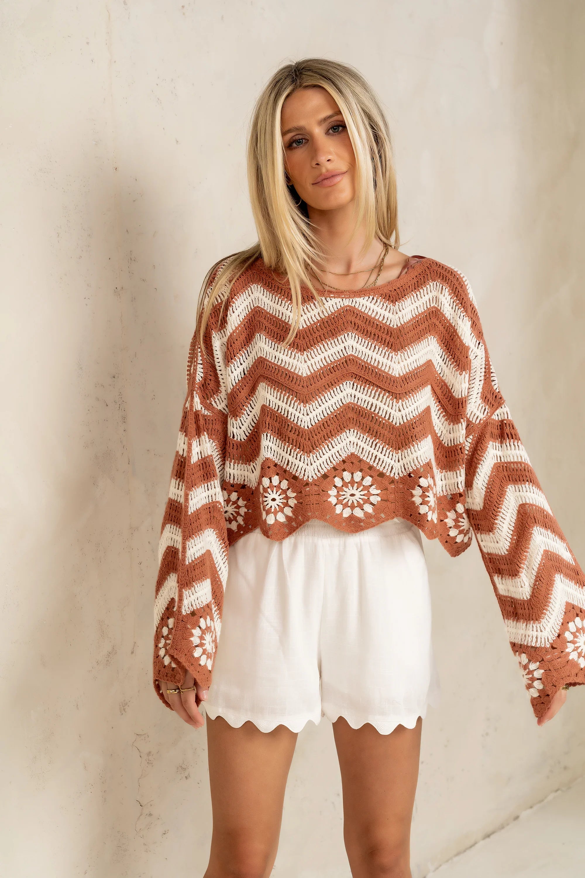 Indie Crochet Sweater FINAL SALE