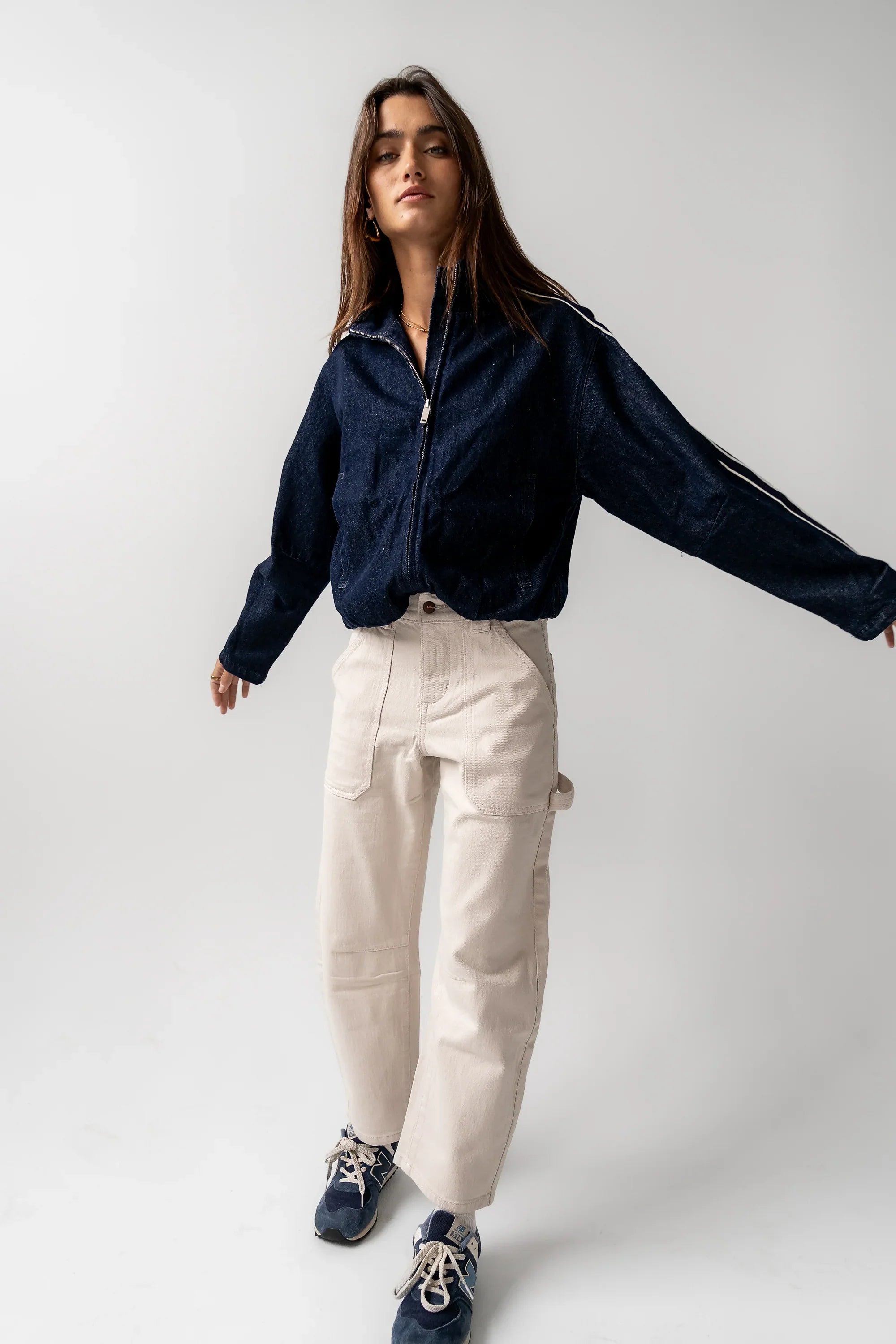 Scottie Barrel Jeans in Ecru FINAL SALE