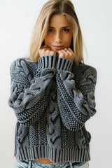 Josephine Knit Sweater in Navy FINAL SALE