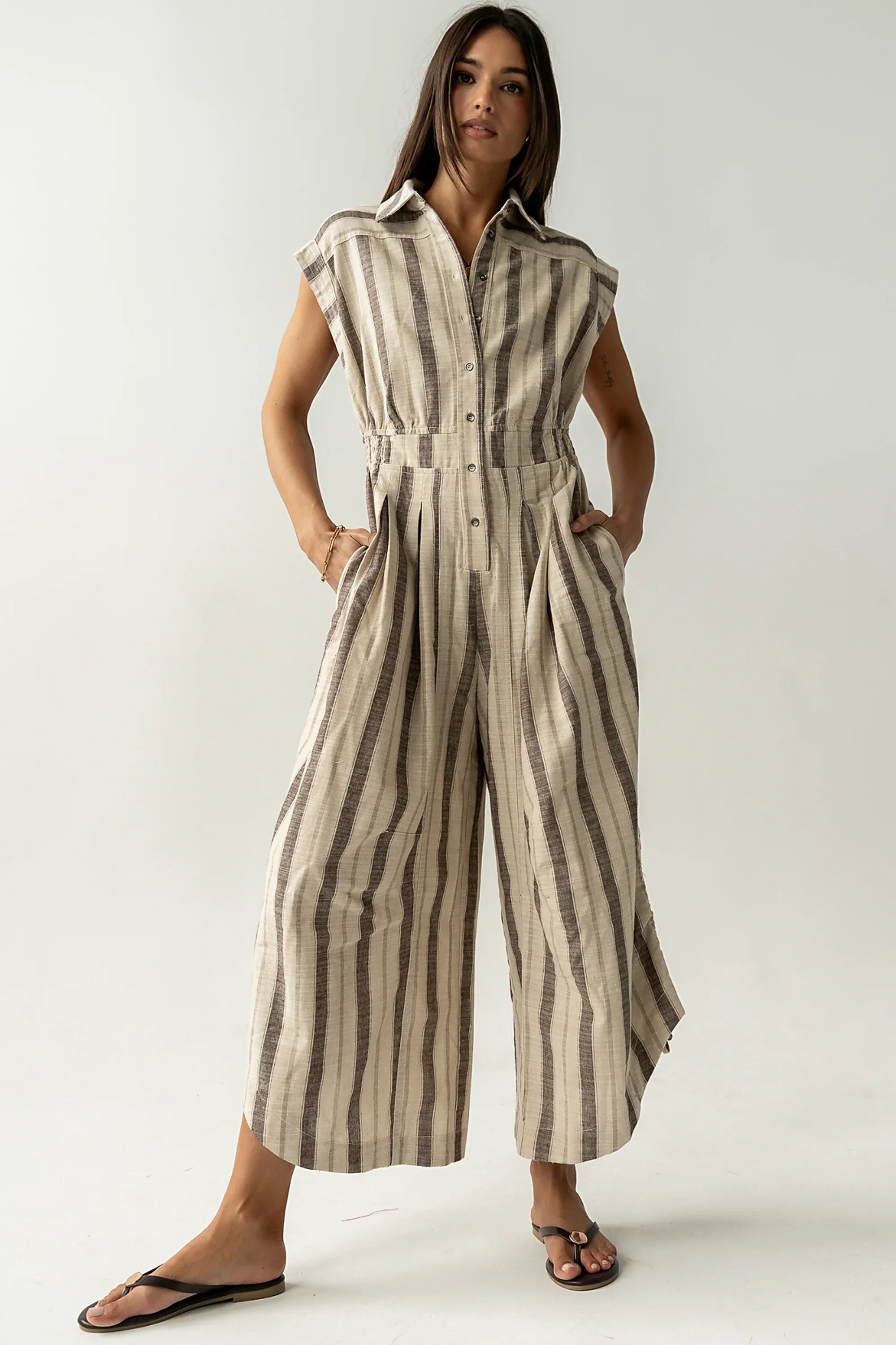 Maggie Striped Parachute Jumpsuit