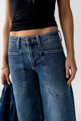 Mylah Wide Leg Jeans in Medium Wash
