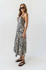 Zoelle Halter Neck Midi Dress