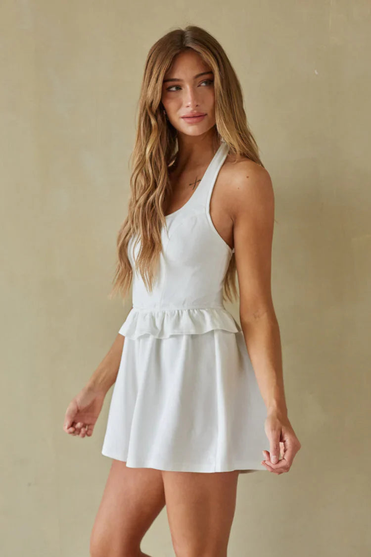 Trisha Halter Ruffle Romper