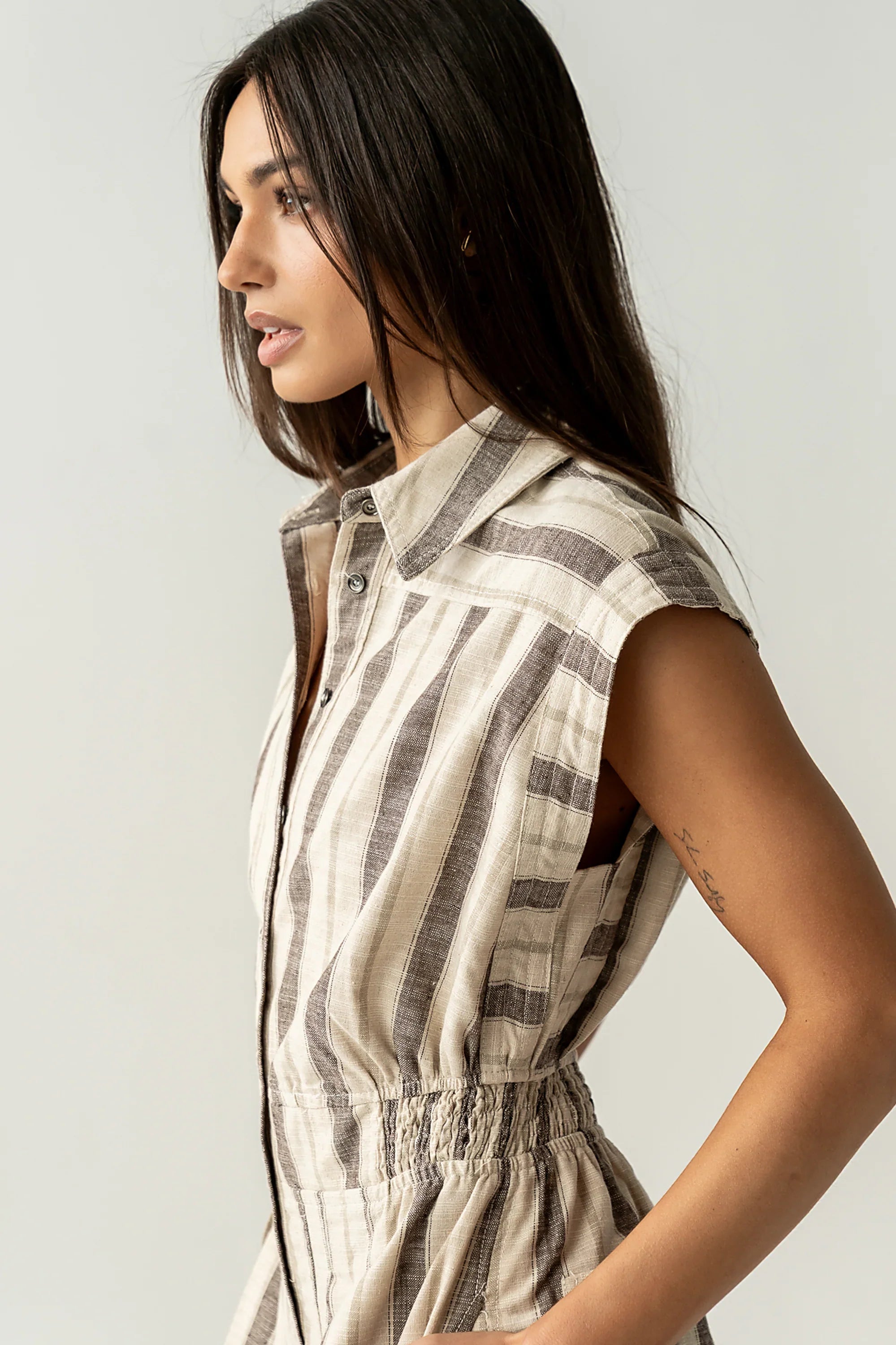 Maggie Striped Parachute Jumpsuit