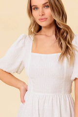 MAURA MIDI DRESS IVORY