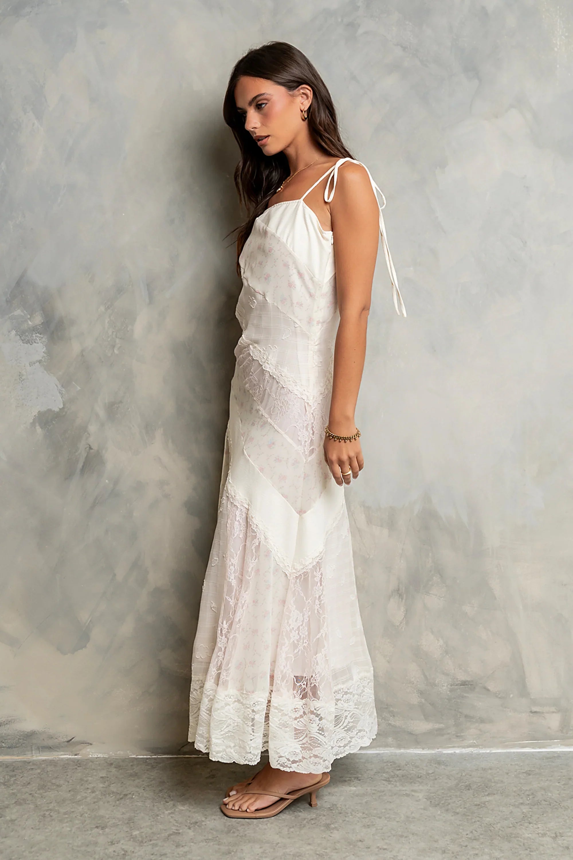 Jones Mixed Media Maxi Dress