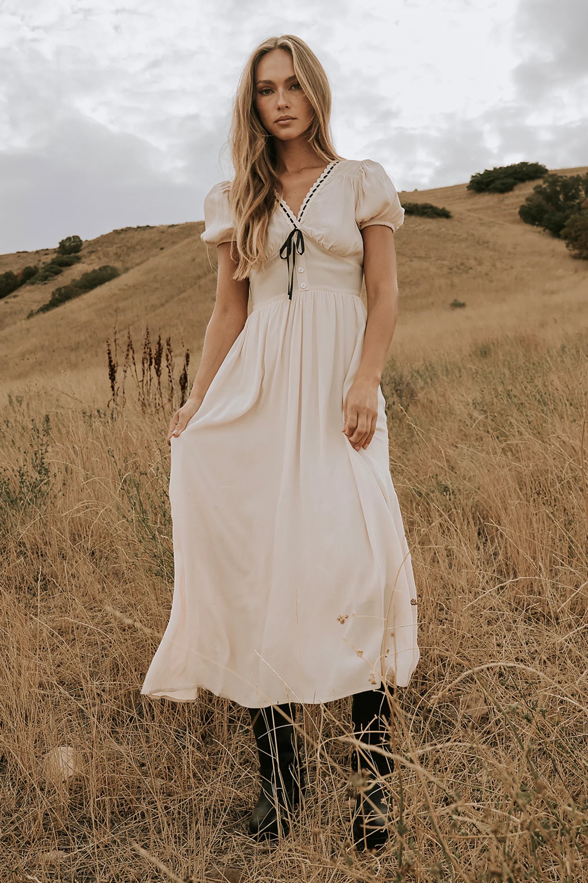 Kaydence Maxi Dress in Cream FINAL SALE