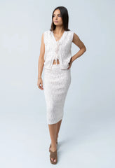 Joana Knit Vest in Ivory