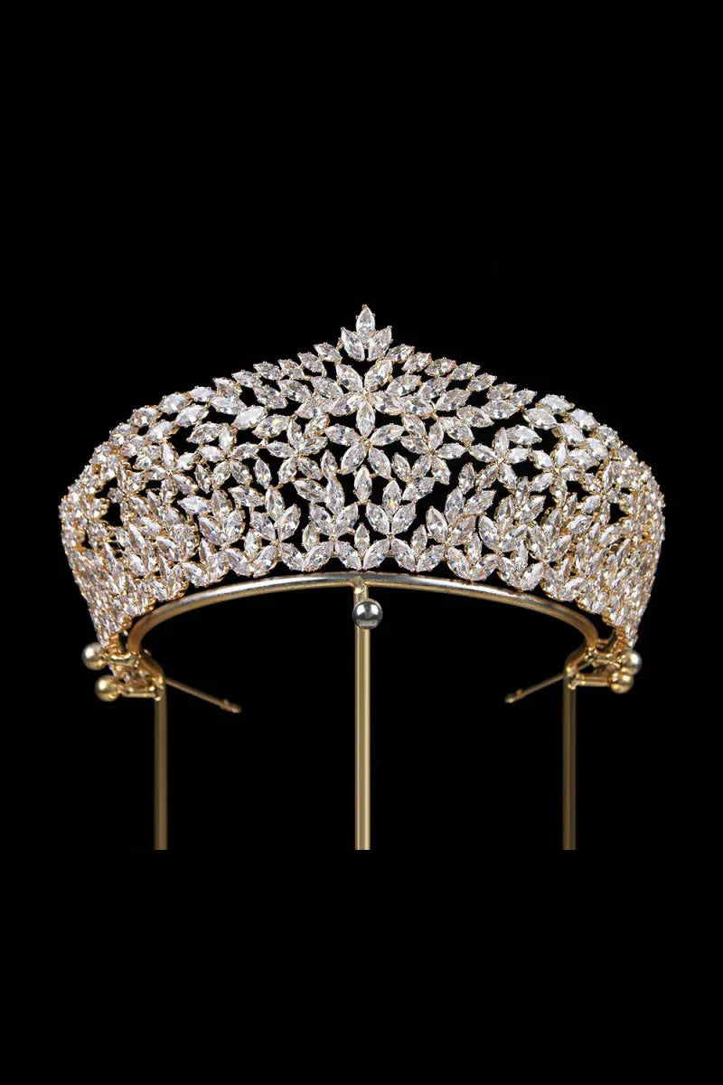 Vintage Zircon Wedding Crown