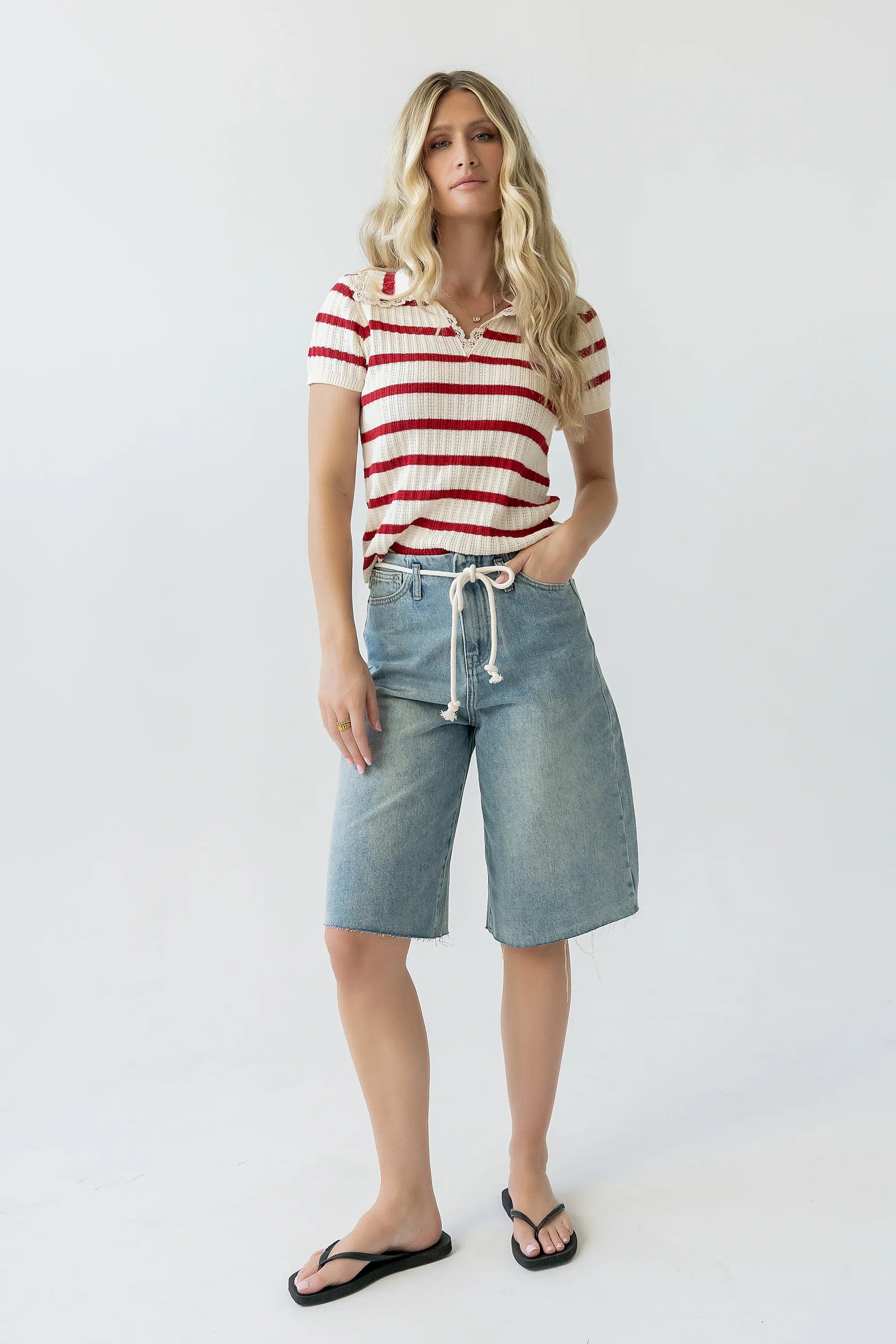 Shawn Denim Bermuda Shorts