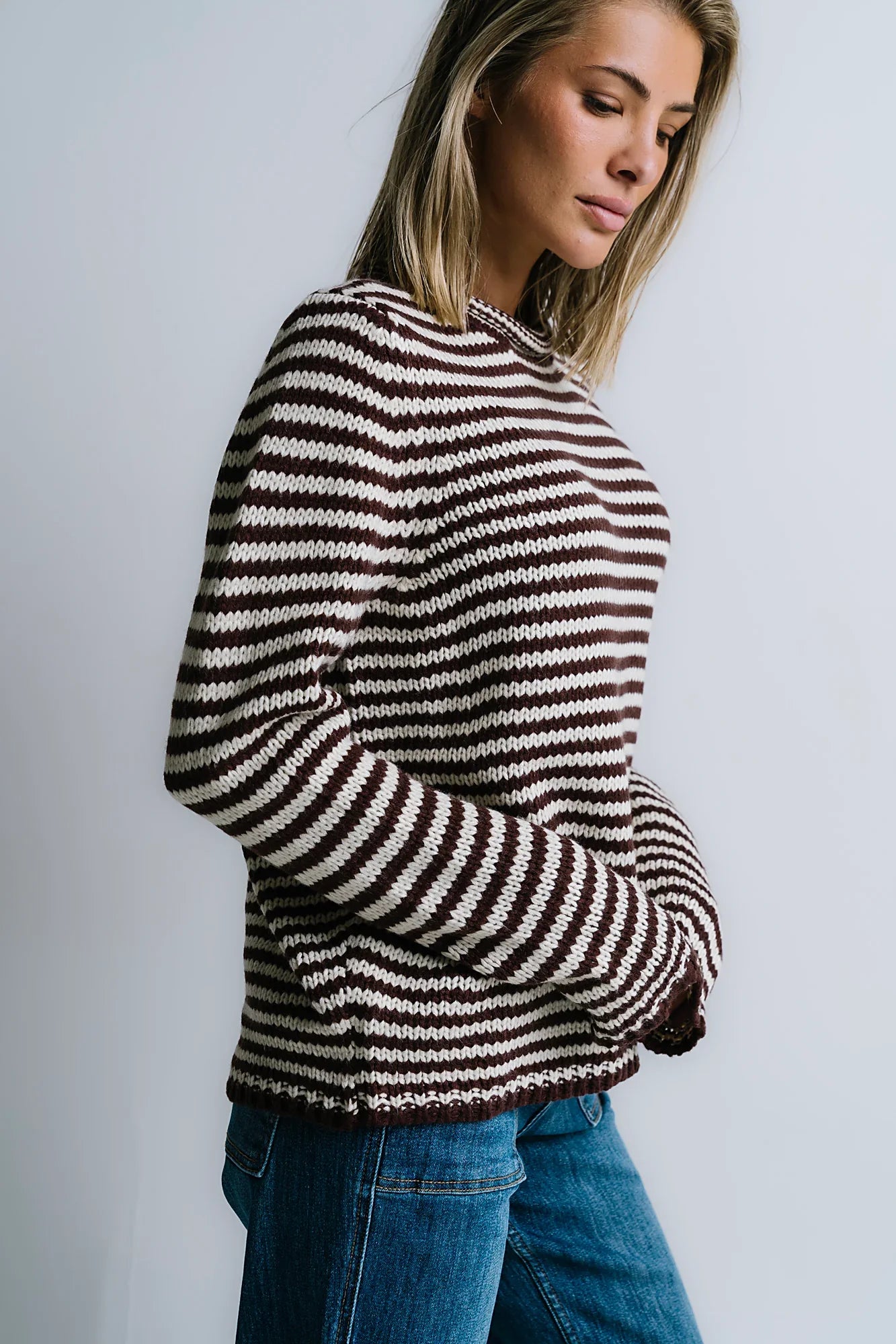 Jones Knit Sweater in Brown