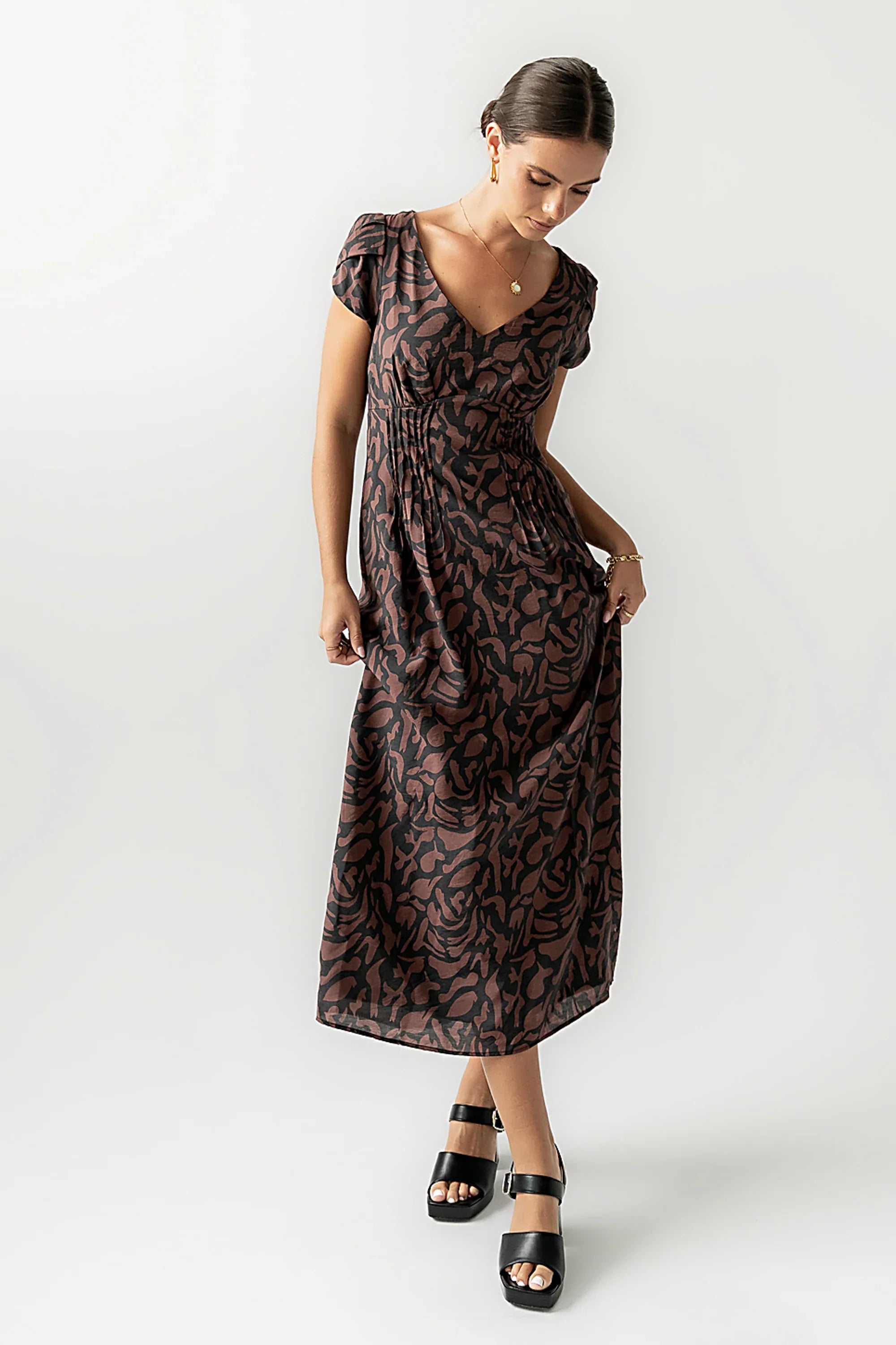 Kennedy Abstract Maxi Dress FINAL SALE
