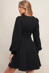 BLACK SWAN HEAVY KNIT MINI DRESS FINAL SALE