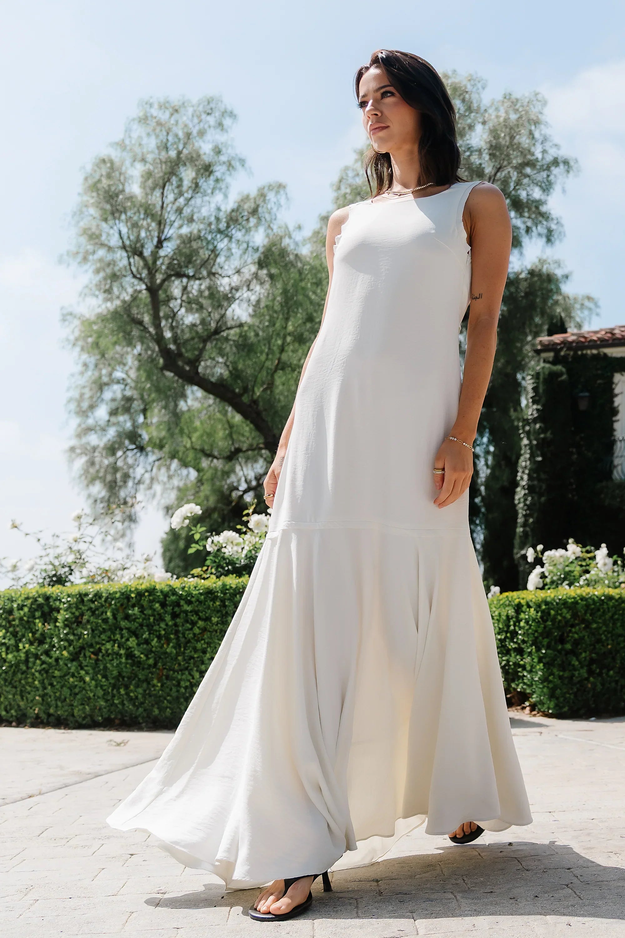 Marlon Maxi Dress in Ivory
