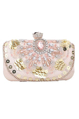 Sequins Rhinestones Square Party Handbag