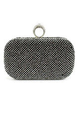 Fascinating Rhinestone With Glitter Adjustable Clutches