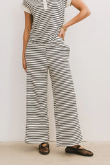 Zia Striped Bottoms in Black