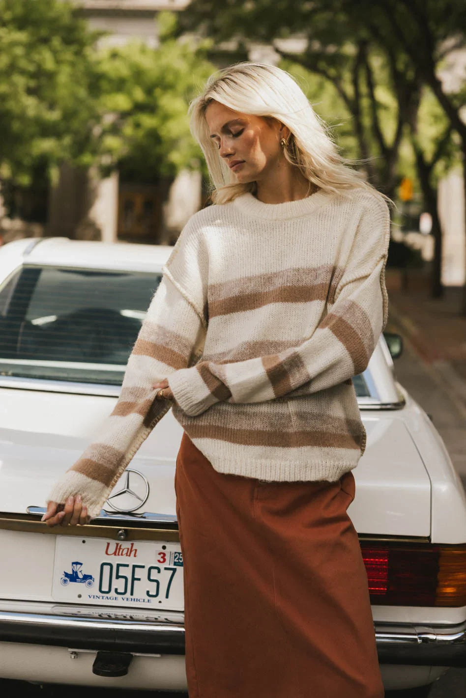Allurah Striped Sweater FINAL SALE